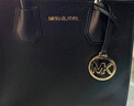 MICHAEL KORS圣诞礼物奢侈品MK女士包包MERCER手提单肩斜挎包风琴包 中号 黑色 实拍图