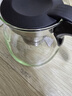 茶吧机饮水机玻璃电热水壶茶壶茶台电茶炉保温壶单壶带滤网耐高温茶具大容量水壶泡茶壶茶水分离 黑色半把款式 实拍图