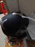 野马（YEMA）3c认证623S电动车头盔男摩托车安全帽女冬季双镜片半盔 四季通用 均码 亚黑配透明镜片 实拍图