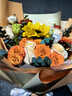 鲜花同城向日葵玫瑰混搭花束送女友闺蜜长辈生日礼物鲜花花店送花 一路向阳丨单支向日葵香槟玫瑰混搭花束 实拍图