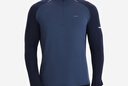 迪卡侬（DECATHLON）冬季内搭速干长袖t恤男训练服运动速干衣健身跑步上衣RUNM 暗夜蓝（保暖速干） S 实拍图
