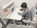 忆瞳儿童学习桌椅套装多功能可升降高中小学生家用书桌椅子写字课桌 创想家Pro灰-三层书架+双追背椅 实拍图