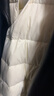 雪中飞羽绒内胆女轻薄羽绒服女短款新款内搭外穿修身 米白 XL (170) 实拍图