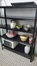 UOEN厨房置物架家用多功能仓储多层落地储物收纳杂物快递橱柜铁货架子 实拍图