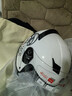 雅马哈雅马哈摩托车电动车头盔3C认证男女四季轻便安全帽四分之三盔春夏 白色贴花（贴面版型） XXL 实拍图