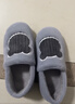 京东京造家居包脚棉拖鞋 轻简毛绒保暖包跟棉拖鞋男款 灰色44-45  JZ-3222 实拍图