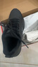 特步运动鞋男鞋跑步鞋冬季加绒皮面防水轻便减震休闲慢跑鞋棉鞋黑色 实拍图