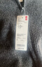 优衣库女装舒芙蕾拉链针织开衫/毛衣毛衫外套480490 08 深灰色 L /160/88A 实拍图