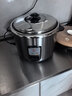 三角牌（Triangle）电饭煲4-5人老式316不锈钢0涂层2-3人电饭锅家用5-8人大容量微压蒸煮一体饭粥锅 6升【加厚304不锈钢】 6L 实拍图