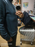 雅戈尔（YOUNGOR）针织外套男半拉链半高领针织外套火山岩蓄热保暖手感舒适 蓝色 L 实拍图