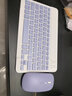【京东物流】蓝牙无线键盘适用苹果iPad可充电华为MatePad联想pro安卓手机iOS外接键盘M6静音打字 蓝牙键盘+充电款鼠标+充电线【熏衣紫】 实拍图