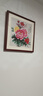 紫腾随轩新中式牡丹花开富贵装饰画客厅餐厅背景墙画卧室床头挂画壁画 图1 50*50cm红木色实木框 实拍图