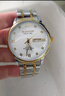 冠琴（GUANQIN）瑞士认证手表男士全自动机械表防水夜光双日历国表商务百搭男表 钻加罗马钢带间白 实拍图