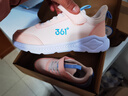 361°童鞋 儿童运动鞋25冬季男女童3-14岁皮革校园跑鞋 粉33 实拍图