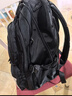 爱迪生发明家初中生减负护脊中学生书包高中男女大容量双肩背包 2571-1G 黑色 实拍图