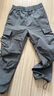 Homlean美式机能伞兵工装裤男秋冬加绒保暖阔腿休闲加厚长裤S6603深灰XL 实拍图