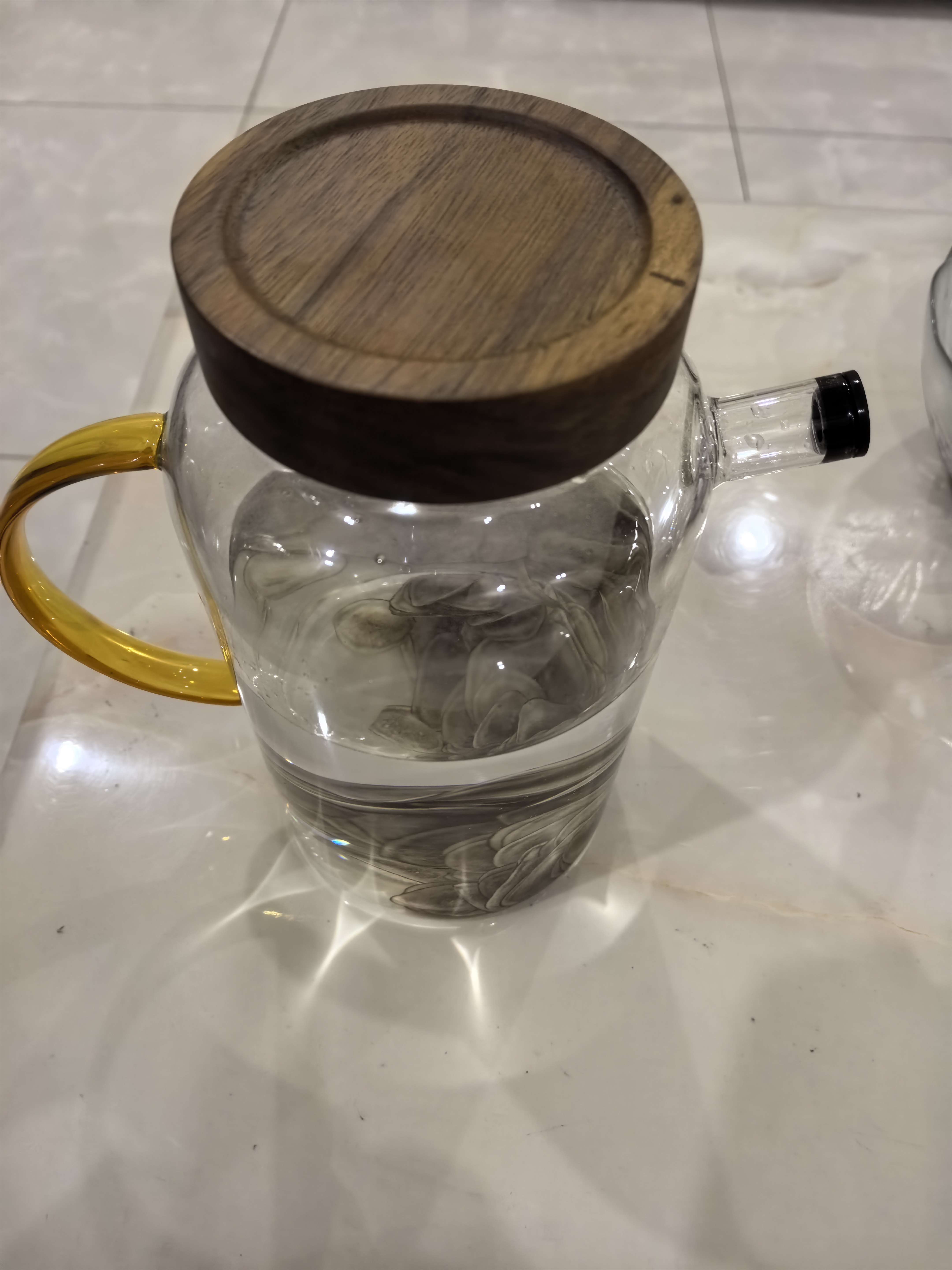 山德堂高硼硅玻璃泡酒专用瓶4斤6斤小容量泡酒容器带提手便携酒壶果酒罐 5斤装单只 (高24cm) 高硼硅加厚耐热玻璃 实拍图