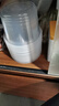 美丽雅一次性碗食品级550ml*50只 耐高温微波打包盒透明汤碗不带盖 实拍图