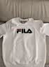 FILA FUSION斐乐潮牌情侣款男女套头卫衣秋季宽松双侧拉链长袖T恤衫 正黑色-BK S 实拍图