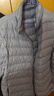 鸭鸭（YAYA）黄晓明同款轻薄羽绒服男短款秋冬新款男士立领保暖防寒轻便外套KX 浅灰色 3XL 190 实拍图