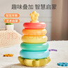 COOKSS婴儿叠叠乐套圈玩具早教益智不倒翁可啃咬彩虹塔套圈玩具 实拍图