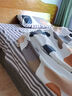 洁丽雅（Grace）10A抗菌亲肤四件套1.5/1.8米床上用品被单学生宿舍床单枕套被套200*230cm 实拍图