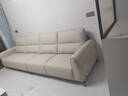 左右真皮沙发【力荐】客厅新款家具小户型半青皮直排皮艺沙发6018 [4]【现货闪发】3.2m|奶油白|四人位|半青皮 实拍图