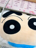 名创优品（MINISO）蜡笔小新超变装冒险系列16号头型靠枕小白毛绒抱枕睡觉玩偶公仔 实拍图