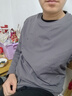 蕉下（beneunder）长袖T恤男士卫衣气绒服保暖打底衫圆领宽松舒适CL010石墨灰2XL 实拍图