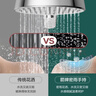 箭牌密雨增压花洒喷头大面板出水圆形高压手持式加压淋浴头莲蓬头 实拍图