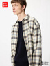 优衣库男女装法兰绒格子衬衫长袖衬衣薄外套481225 480770 481225/30浅米色 M 实拍图
