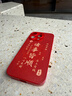 ALittleFlower适用苹果15pro手机壳iphone保护套全包超薄防摔小羊皮纹软壳新年创意国诸事皆顺潮男女款 中国红 实拍图