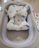 世纪宝贝（babyhood）小鳄鱼浴盆 婴儿洗澡盆宝宝折叠浴盆 儿童澡盆赠浴垫+水温计 实拍图