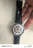 适配阿玛尼手表带原装真皮AR1981 2447 2433 60008黑武士表带 AMN-黑色黑线+银色针扣 22mm 实拍图