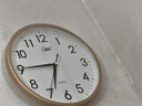 康巴丝（Compas）挂钟客厅 12英寸简约静音客厅石英钟表挂墙时钟 C2866 金色30.5cm 实拍图