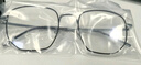 VGO防蓝光眼镜防辐射眼镜98%男女护目镜钛架 0度平光镜架框黑银变灰 实拍图