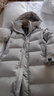 京东京造羽绒服男女情侣同款真鸭绒冬季中长款连帽保暖外套 纯净灰 S 实拍图