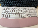 罗技（Logitech）Wave Combo 无线人体工学键鼠套装 垂直鼠标 无线蓝牙鼠标 办公键盘 无线键盘 蓝牙键盘 粉色 实拍图