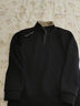 罗蒙卫衣男秋季商务休闲宽松舒适半开衫行政上衣打底衫7788青XL 实拍图