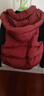 鸭鸭（YAYA）羽绒马甲女外穿2025新款亲子装时尚韩版宽松潮流休闲保暖坎肩HF 安哥拉红 M （170） 成人装 实拍图