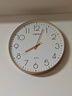 康巴丝（Compas）挂钟客厅钟表 简约石英钟表挂墙时钟卧室挂表 C3219B轻奢金 35cm 实拍图