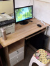 木匠印记电脑桌办公桌椅一套台式生态实木板书桌家用写字台带主机位抽屉 【实惠板材款】新松木色100cm 【加固加厚】单桌 实拍图