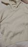 优衣库女装可机洗纽花针织连帽套头衫478871 01 乳白色 L /160/88 实拍图