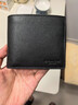 蔻驰（COACH）【品牌直供】男士短款折叠牛皮革钱包卡包黑色CR911情人节礼物 实拍图