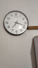 康巴丝（Compas）挂钟客厅钟表 简约石英钟表挂墙时钟 3294A 桤木白 实拍图
