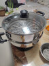 惠当家（Hui Dang Jia）电锅多功能电热锅电炒锅家用电蒸锅一体电煮锅加厚304不锈钢电火锅G08-30 实拍图