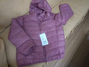 鸭鸭（YAYA）佟丽娅同款轻薄羽绒服女新款秋冬季休闲短款连帽轻便韩版排骨外套 浅紫色 3XL 实拍图