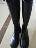 百思图冬商场新款时尚气质高筒骑士长靴粗腿显瘦黑色女靴M5102DG4 黑色 39 实拍图
