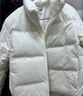 优衣库女装无缝羽绒短茄克/老爸评测外套夹克25秋冬478578 00 白色 S /155/80A 实拍图