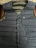 雅鹿羽绒马甲男秋冬爸爸V领内穿马夹坎肩男士中老年老人90鸭绒背心 0670藏青 5XL （推荐190-205斤） 实拍图